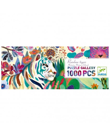 rainbow tigers -puzzle 1000p