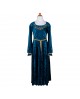 robe Guenievre turquoise 5-6 ans