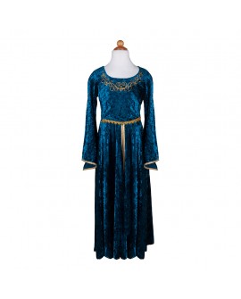 robe Guenievre turquoise 9-10 ans