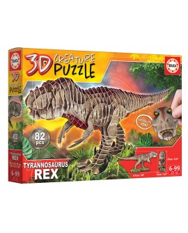T-Rex 3D creature puzzle