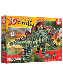 STEGOSAURUS 3D creature puzzle