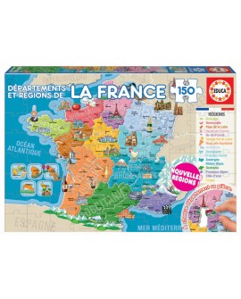 puzzle  150p departements et regions françaises