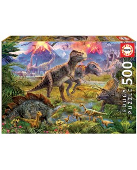 puzzle 500P dinosaures