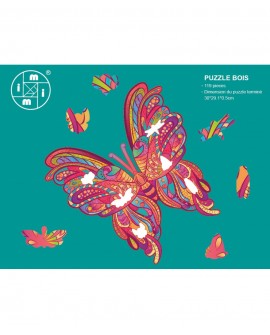 Puzzle Bois "Le Papillon" 119pcs 30*29*0.5