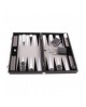 Backgammon simili-cuir 46 cm noir