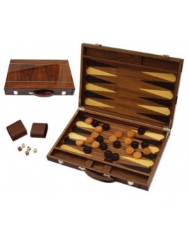 Backgammon bois marquete luxe 46cm