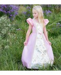 Robe parisienne rose et blanche taille 5-6 ans