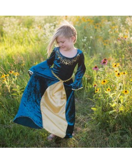 robe Guenievre turquoise 7-8 ans