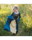 robe Guenievre turquoise 7-8 ans