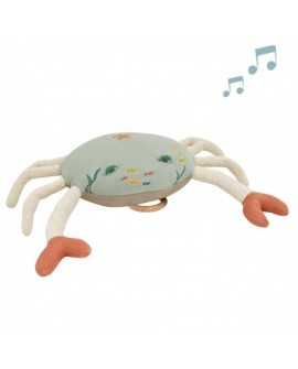 coussin musical crabe mint