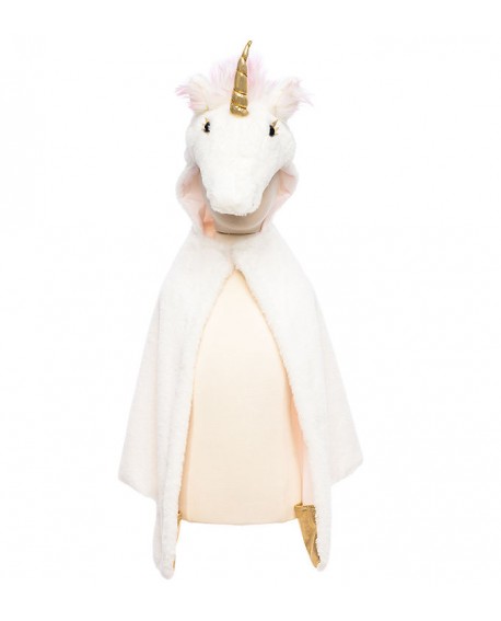 Cape de licorne blanche, taille  2-3 ans