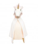 Cape de licorne blanche, taille  2-3 ans