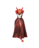 Cape de dragon rouge irisé, taille US 3-4