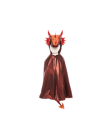 Cape de dragon rouge irisé, taille US 3-4