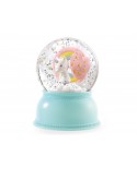 veilleuse boule de neige scintillante  Licorne