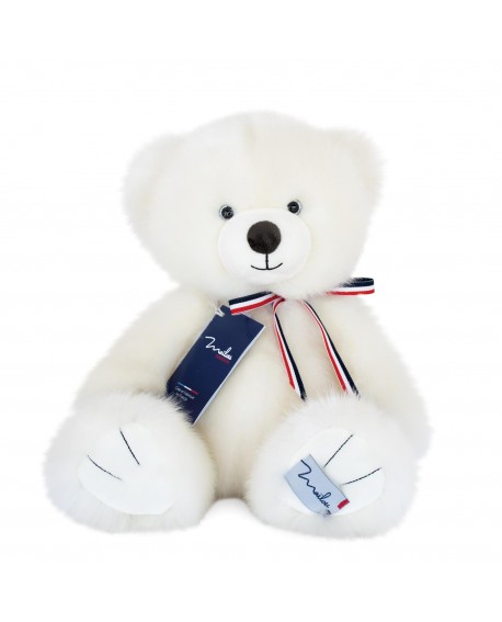 L OURS FRANCAIS 35CM - BLANC POUDRE