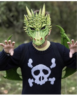 Masque de dragon, vert