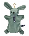 Lapin DORLOTIN - Marionnette - vert sauge