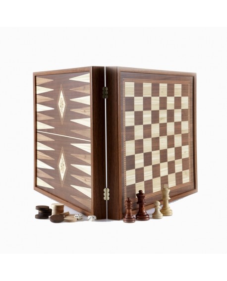 ECHECS BACKGAMMON 27CM NOYER