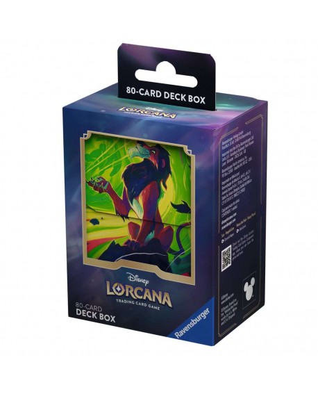 Disney Lorcana S6 - Boîte rangement - Scar