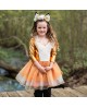 Robe de renard avec coiffe, taille  3-4 ans