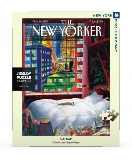 1000Pcs - New Yorker - Cat Nap- J J . Sempé