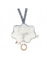 BOITE MUSIQUE TISSU BRILLE PETITE ETOILE