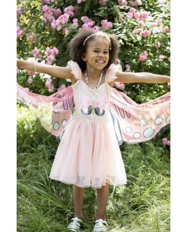 Sequins Secret Butterfly Twirl Dress with Wings, Size 5-6