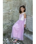 Robe de princesse velours Belle au Bois Dormant 5-6 ans