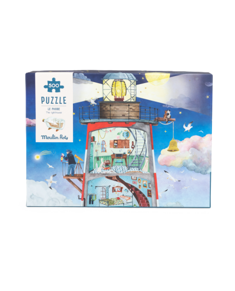 Puzzle Phare (500 pièces) Le jardin du moulin