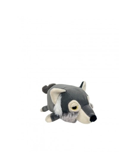 Peluche nemu nemu - LOULOU - Loup - Taille S - 15 cm