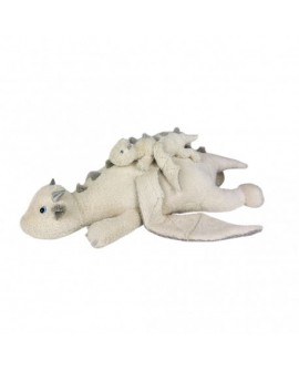 Peluche Hackuchumu - WUSHU - Dragon d'Argent - Taille S - 20 cm