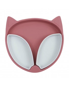 Assiette Compartimentée renard fushia