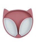 Assiette Compartimentée renard fushia