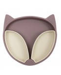 Assiette Compartimentée renard lilas