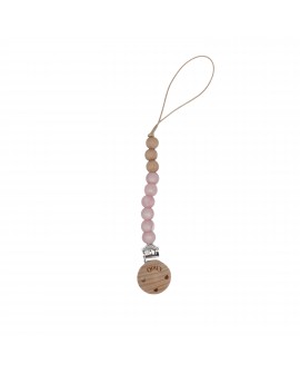 Attache - Tétine rose nacré