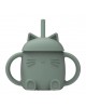 Tasse avec Paille Chatty kaki