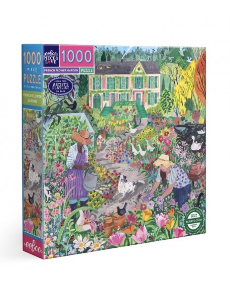 French flower garden