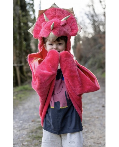 Cape triceratops rouge 2 ans