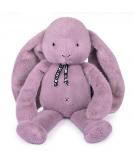 Lapin Méloé 37cm - parme guimauve