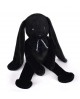 Lapin Méloé 37cm - Noir