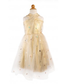 Eras Dress, Silver/Gold, SIZE US 5-6