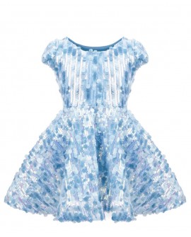 Sequins Concert Queen Dress, Blue, SIZE US 3-4