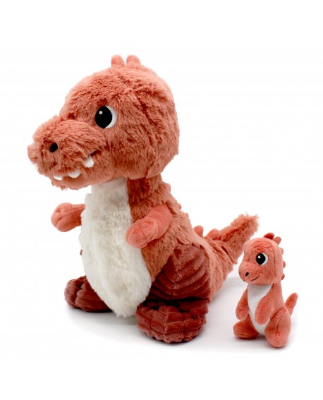 ALEX LE T-REX MAMAN & BEBE TERRACOTTA
