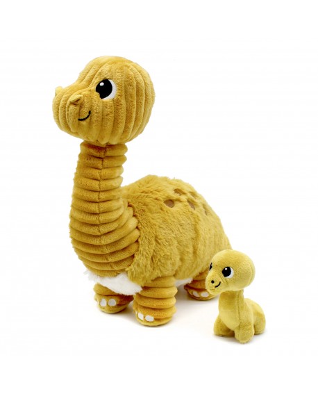 MARCUS LE DIPLODOCUS MAMAN & BEBE MOUTARDE